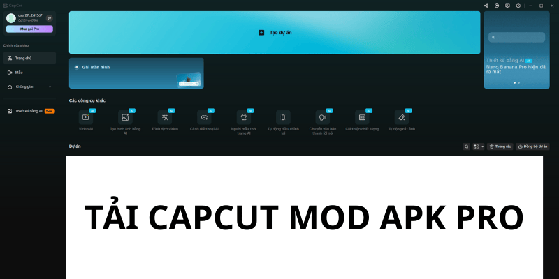 Tải Capcut Mod Apk